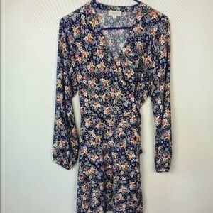 LOFT Multicolor Floral V-Neck Top